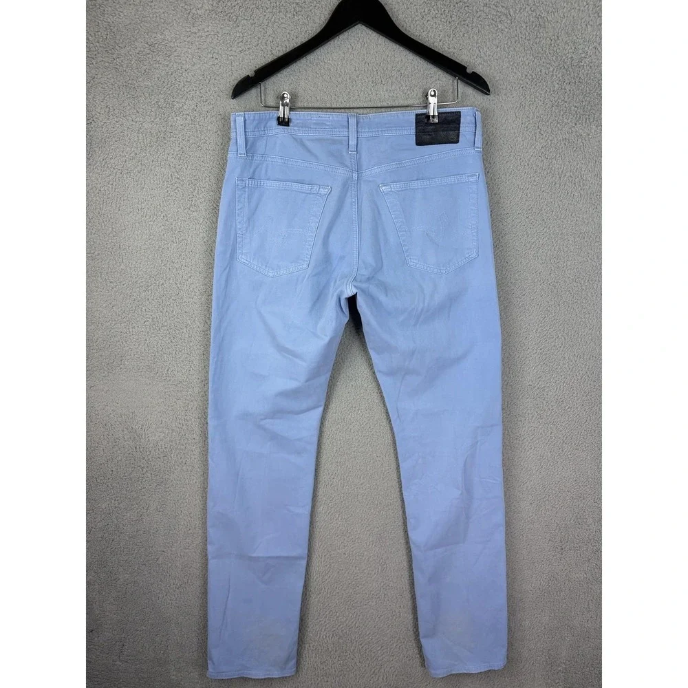 AG Adriano Goldschmied Graduate Jeans Mens 33x34 Blue Light Slim Stretch Denim